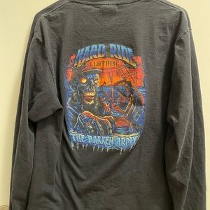 Mens large Hard Ride Clothing long sleeve shirt